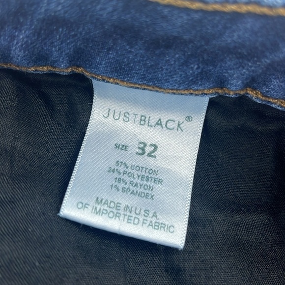 Just Black Shorts Medium Wash Mid Rise Women's Size 32 - Picture 7 of 8